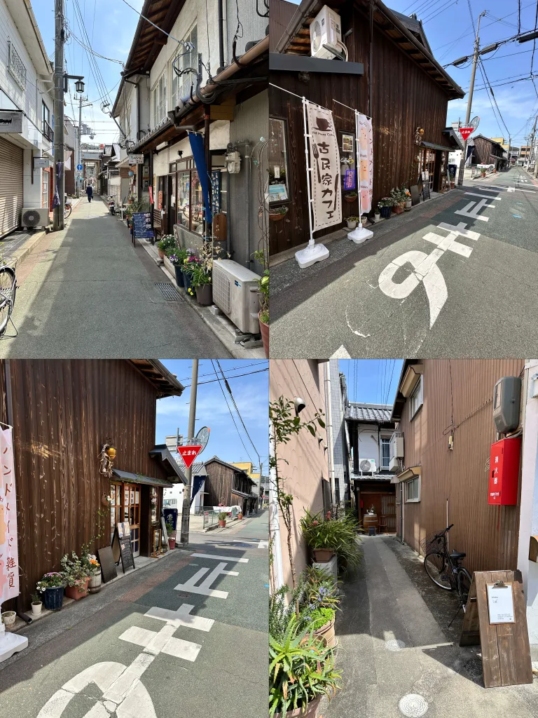 昭和レトロこみちの街並み