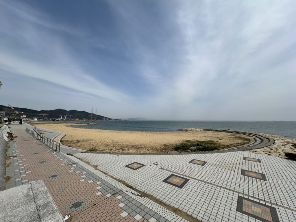 浦海浜公園からの海の眺め