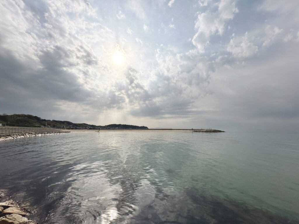 多賀の浜海水浴場からの海の景色